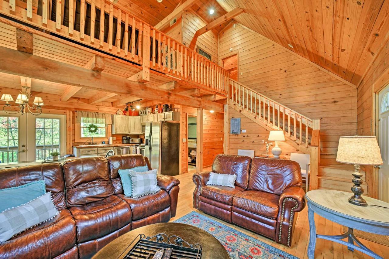 Creekside Bryson City Cabin With Private Hot Tub Luaran gambar