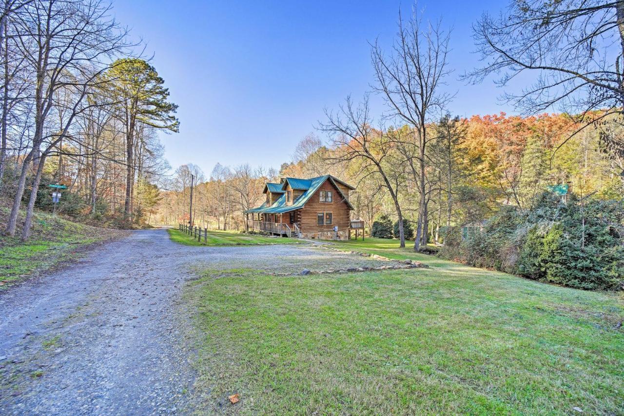 Creekside Bryson City Cabin With Private Hot Tub Luaran gambar